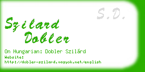 szilard dobler business card